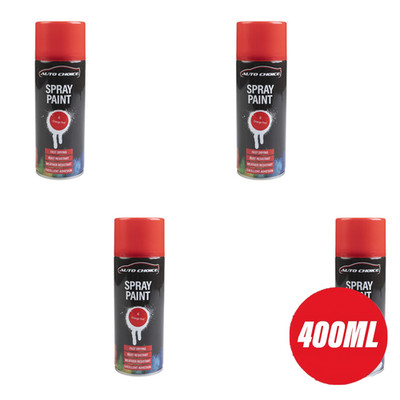 4er PACK GROßE 400ml AUTO Auswahl Rot SPRÜHLACK