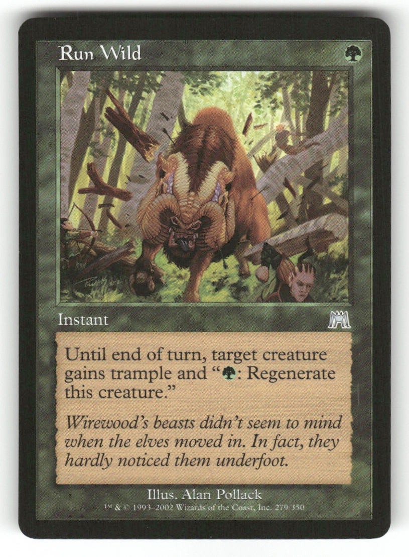 Run Wild 279 Uncommon Onslaught Magic: The Gathering Near Mint