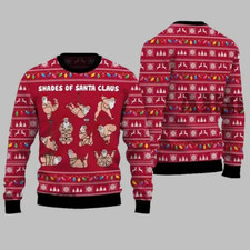 Shades of Santa Claus Ugly Christmas Sweater