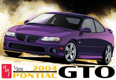 AMT 1548M 1/25 2004 Pontiac GTO Model Kit LS1 Engine & Custom Wheels