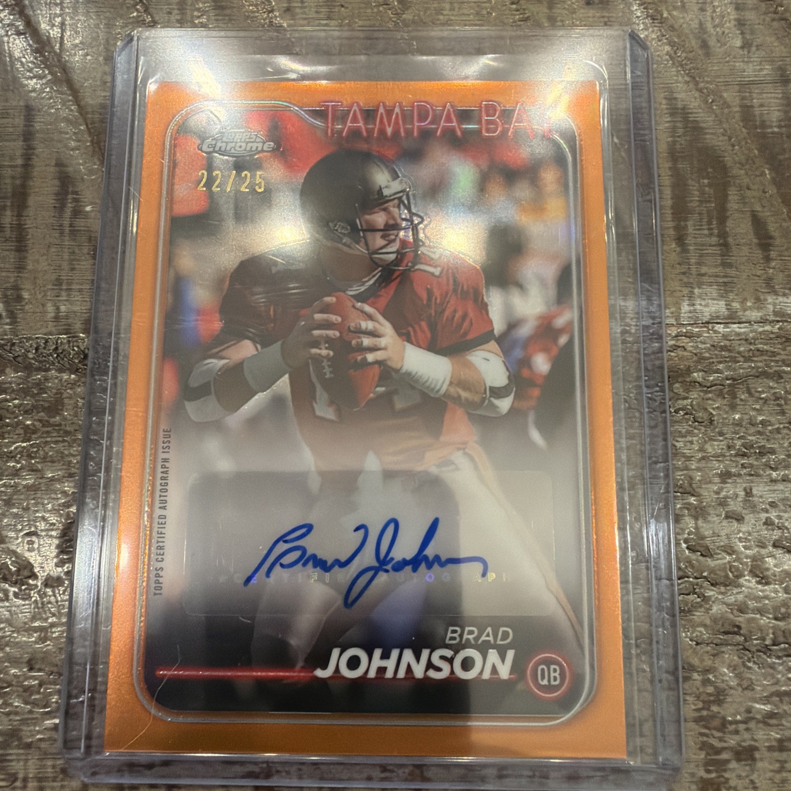 2024 Topps Chrome - Autographs Brad Johnson #BA-BJO Orange Refractor /25 (AU)