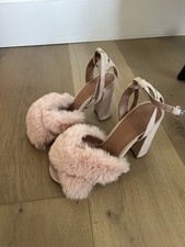 Topshop Women’s Size 4 Pink Fluffy Heels