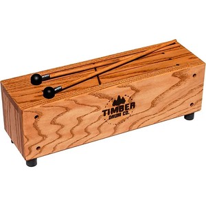 Timber Drum Company Slit Tongue Log Drum with Mallets *BLEM* #R6986