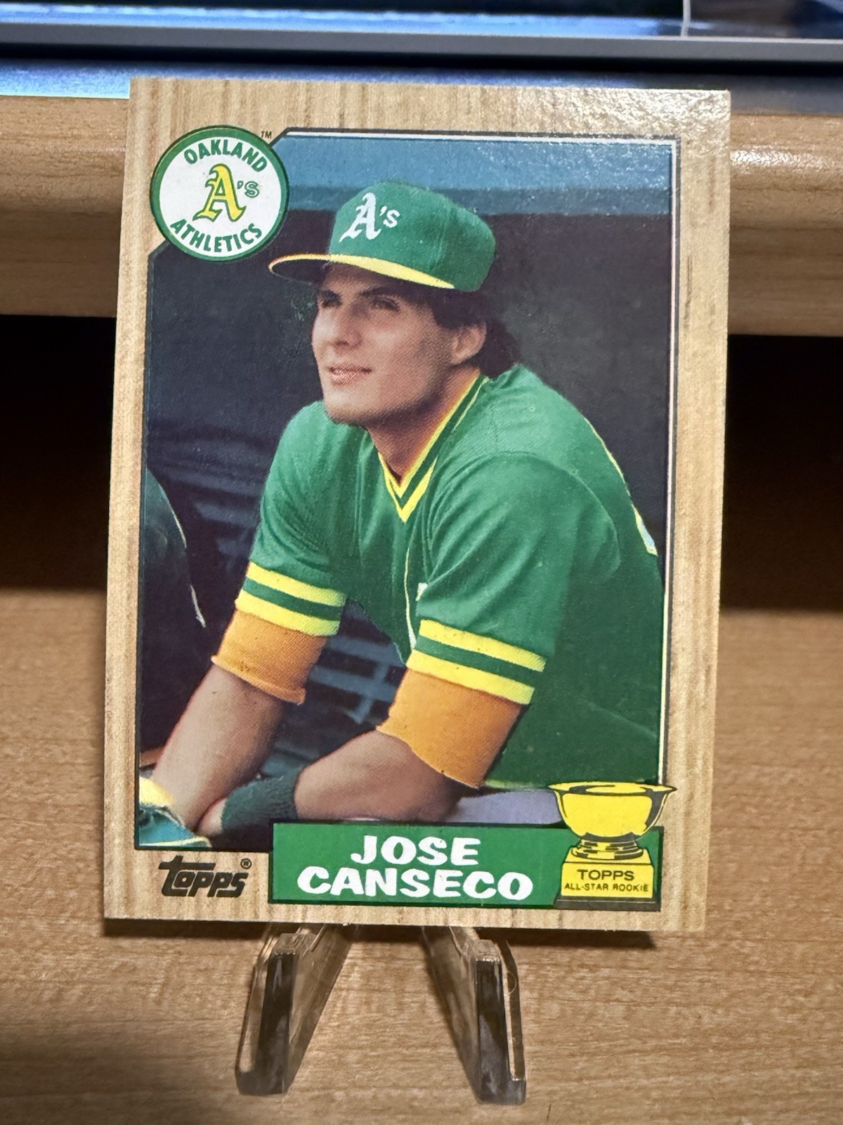1987 Topps Baseball MLB Jose Canseco Oakland Athletics A's Rookie Card #620