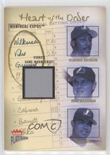 2003 Fleer Platinum Materials Vladimir Guerrero Brad Wilkerson Jose Vidro 0ry1