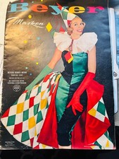 Beyers Masken Nr. 2082 (1960er) Fasching Vint...