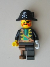 LEGO Minifigure PI055:Captain Red Beard (Roger)/from Set 6270 (1989) Pirates