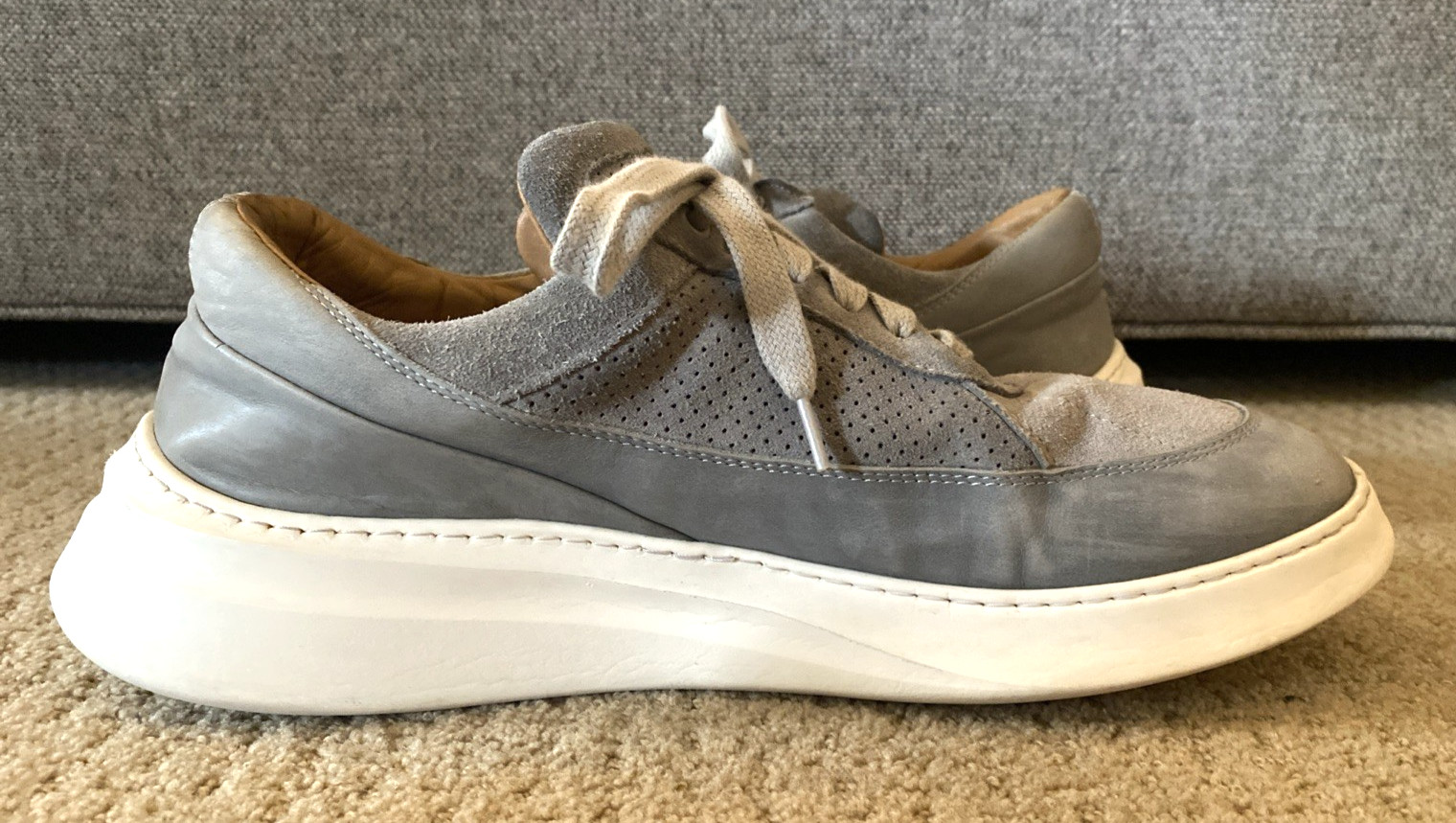 GRAIL Showman Mens Italian Leather Low Top Sneaker US 10 11 RARE image 9