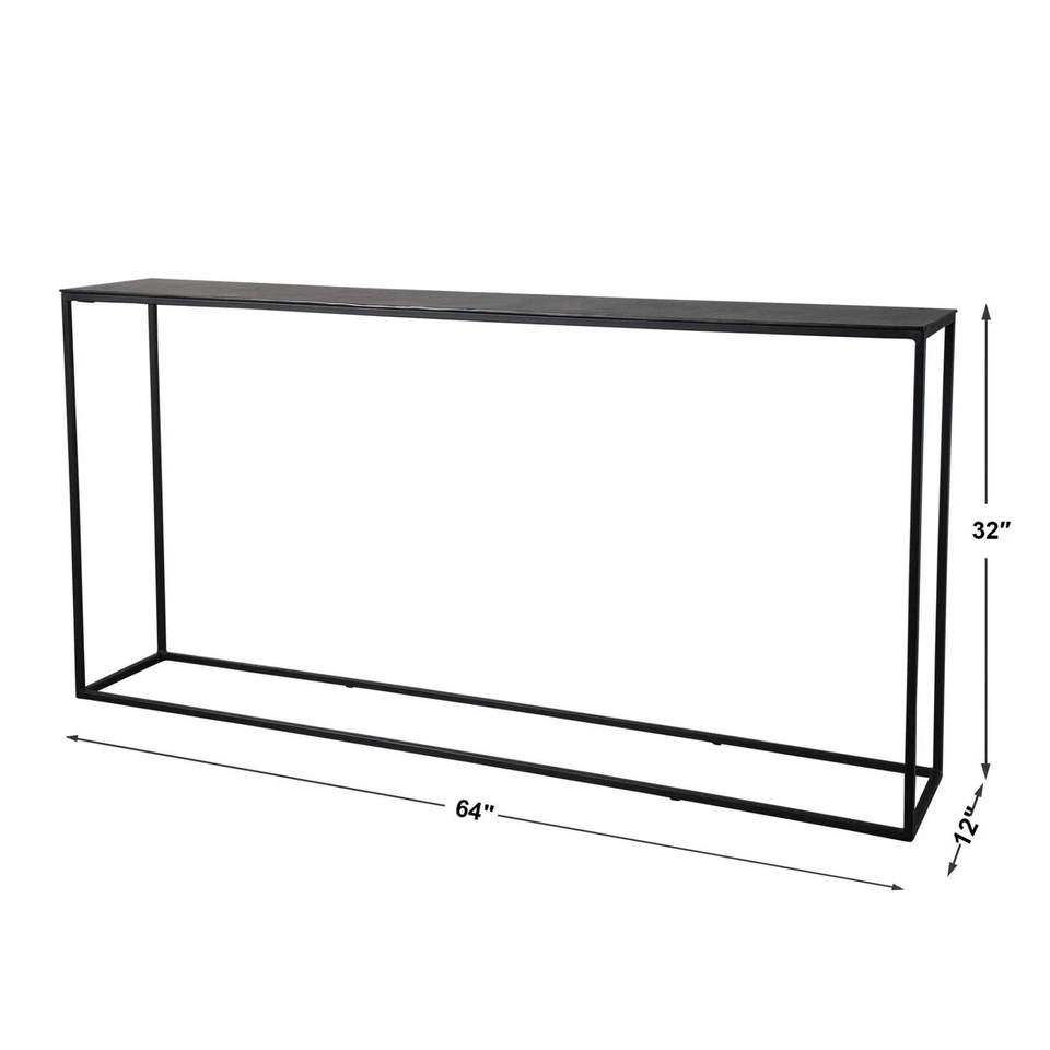 Uttermost 25083 Coreene 64"W Industrial Minimalist Console Entry - Grey - Image 2 of 2