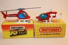 2 Matchbox Lesney Helicopters Sheriff Mission #46 / Fire Dept #60 original boxes