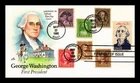 US COVER PRESIDENT GEORGE WASHINGTON AMERIPEX 86 FIRST DAY ISSUE COMBO