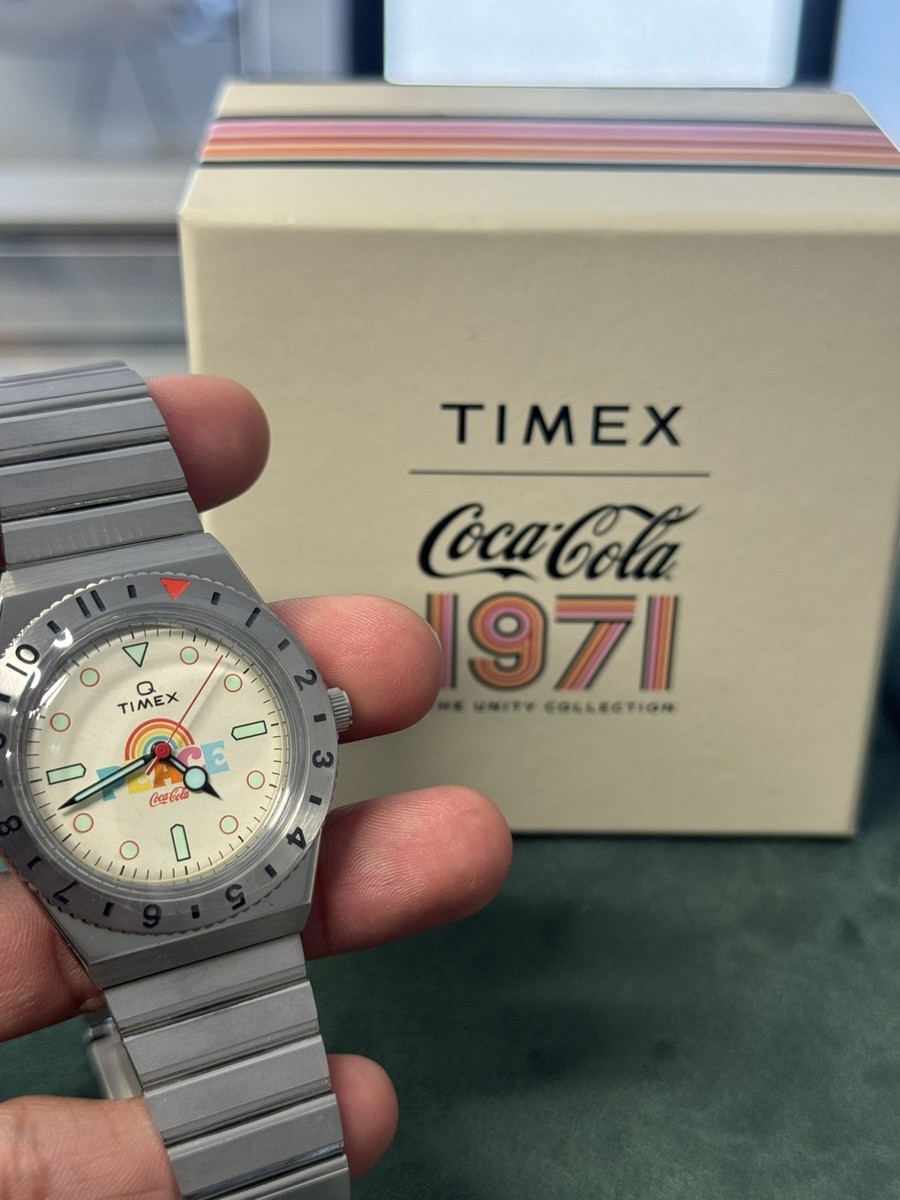 TIMEX Coca Cola 1971 Unity Collection 38mm Stainless Steel Peace