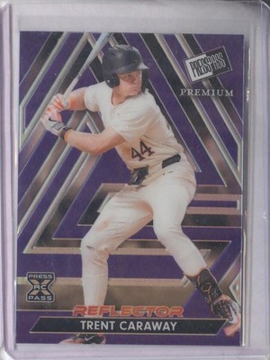 Trent Caraway 102 2024 Press Pass Premium Base XRC Reflector Purple 2/20