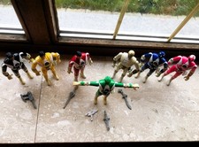 MMPR Power Rangers 7 FLIPHEADS Original Bandai 1993 lot