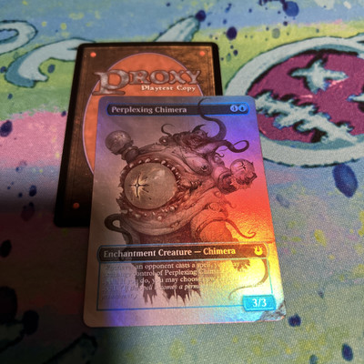 Perplexing Chimera Full Art Foil Play Test Mtg Card 