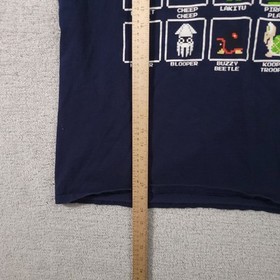 Super Mario Bros T-Shirt Mens 2X Mario NES Console Pixel Grid Boxes Graphic Tee