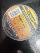  10 Pack Scotch Super 88 Heavy-Duty Grade Electrical Tape: 3/4  x 66   Black 