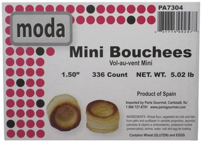 Moda Bouchees Vol-au-Vent, 1.5'' - 336 Pieces