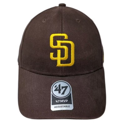 San Diego Padres MLB '47 Baseball Cap Brown Yellow One Size Adjustable Strapback