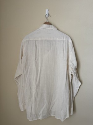 Husbands Paris Boy Scout Shirt Button Up Off White 43 | eBay