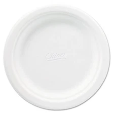 Huhtamaki 21226CT Classic Paper Plates, 6 3/4 Inches, White, Round, 125/pack