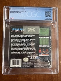 Jeopardy! Teen Tournament (Nintendo Game Boy 1996)[CGC 7.5] Graded Copy