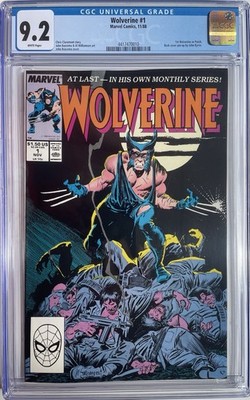 Wolverine #1 (1988) CGC 9.2 1st Wolverine as Patch 1st Ongoing Series