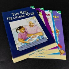 Hooked On Phonics Level 4 Reader Books Lot 4 Grandma Cat Night Grade Pre-K-2nd