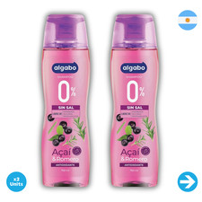 Algabo - Champú Sin Sal Açaí & Romero 750 grs X2 Unidades