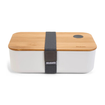 2x Kunststoff Lunchbox 1200 ml mit Bambus Deckel Brotdose Vesperdose  Brotbox | eBay.de