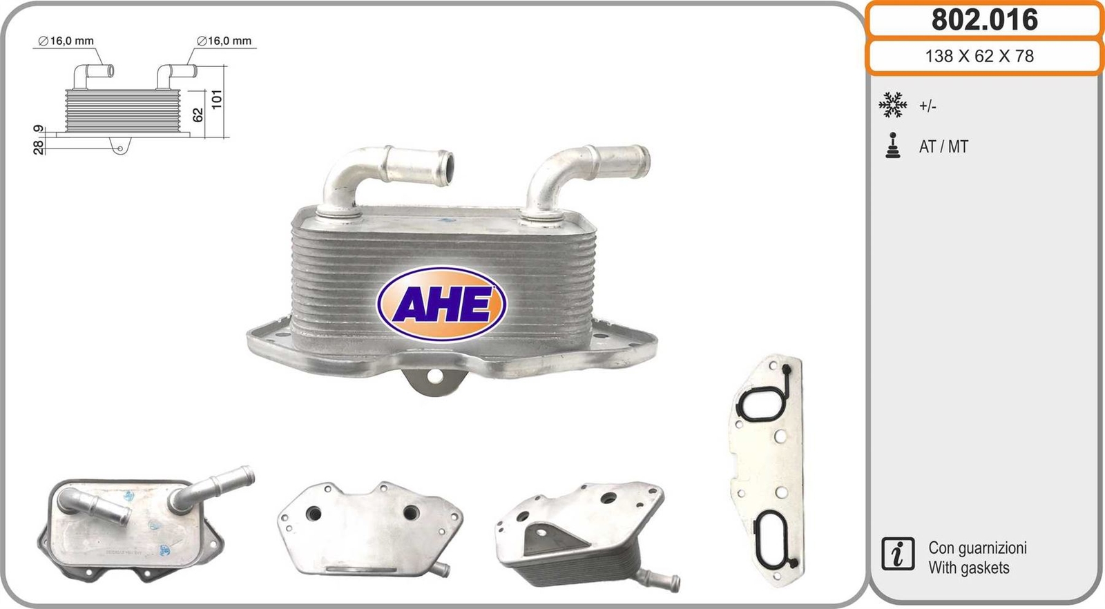 Radiateur d'huile pour Audi A6 C6 2.0 TDI et Avant performance moteur