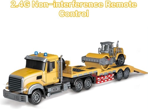 1:24 RC Semi Trailer Engineering Tractor with Sound and Lights 2.4Ghz Remote Co - Picture 4 of 7