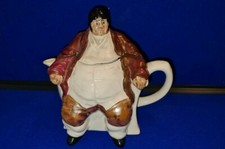 Quorn Pottery Jonathan Brookes Signed Daniel Lambert Teapot 1983