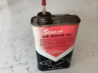 VINTAGE 1 PINT SNAP-ON AIR MOTOR OIL CAN! RARE GREAT GRAPHICS 1/2 FULL