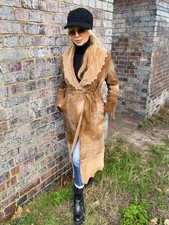 Shearling Guaranteed Original Made In Italy Ladies Full Length Coat