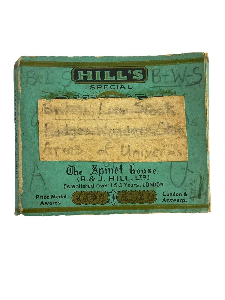 WW2 British Hill's Sunripe Cigarettes Box EMPTY