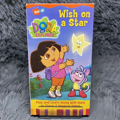 Dora the Explorer Wish on a Star VHS Tape 2001 Nick Jr Preschool