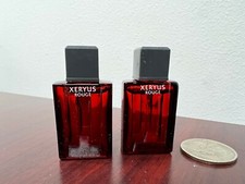 2 VINTAGE  XERYUS ROUGE GIVENCHY 0.14 oz/ 4 ML EDT Miniature Splash As Picture