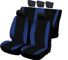 set coprisedili auto Opel Agila B 2007/2014 in cotone blu/nero