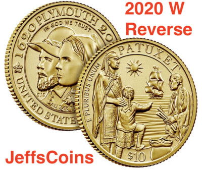 2020 W 400th Mayflower Anniversary $10 Gold REVERSE Proof 20XC NGC