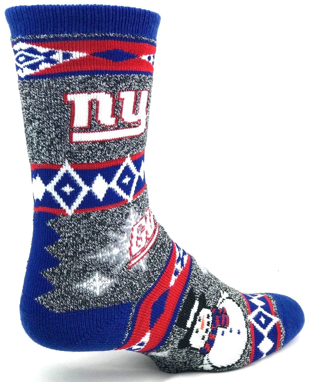 New York Giants Football Christmas Snowman Socks