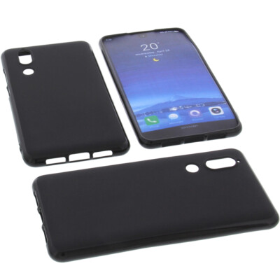Hülle für Sharp Aquos S2 Tasche Schutz Handytasche TPU Gummi Case Schwarz