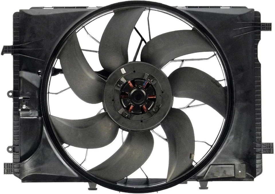 Engine Cooling Fan Assembly For 2010-2014 2016 Mercedes-Benz E350 3.5L 3.0L - Image 3 of 4