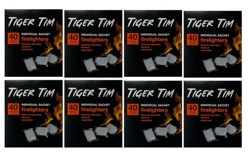 Tiger Firelighters Sachets Eco Clean Smoke Barbecue Burner Fire Light BULK BUY - Picture 15 of 17