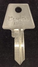 Blank Key Curtis AM-3 Appx 2โ Uncut New Old Stock Made In USA *Choose Quantity*