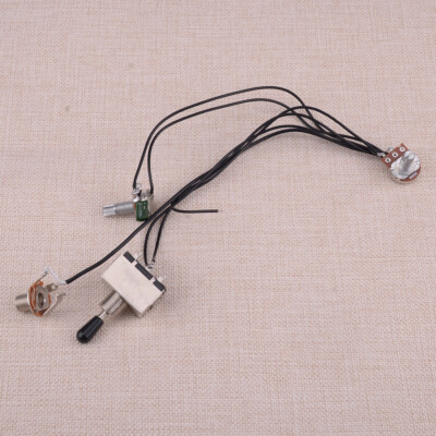 Electric Guitar Wiring Harness Kit 3 Way Toggle Switch 1 Volume 1 Tone 500K Pot