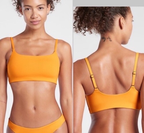 Athleta Scoop Bikini Top Abbsynian Yellow Size S