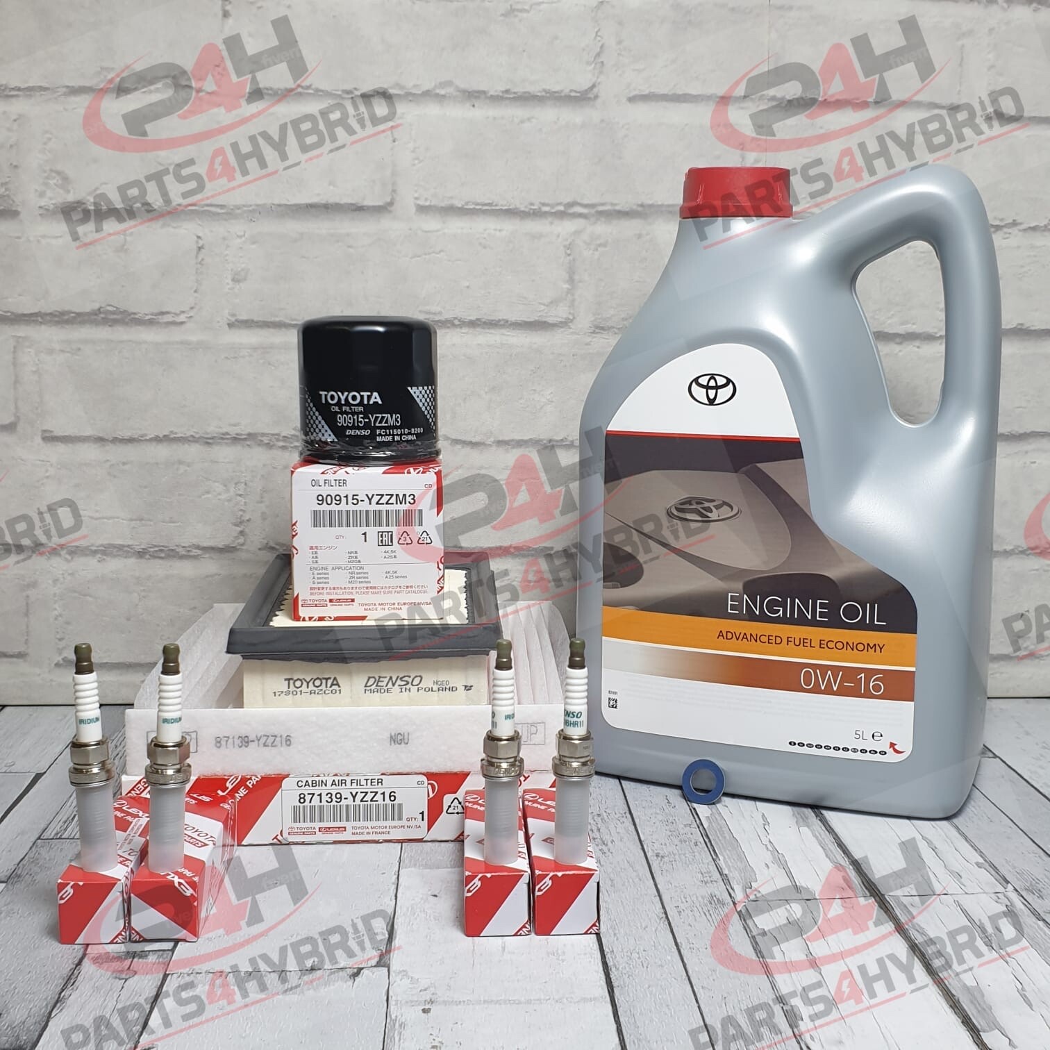 Genuine Toyota Sienta Service Kit Nhp170 2015 Onwards With Spark Plugs & 0W16
