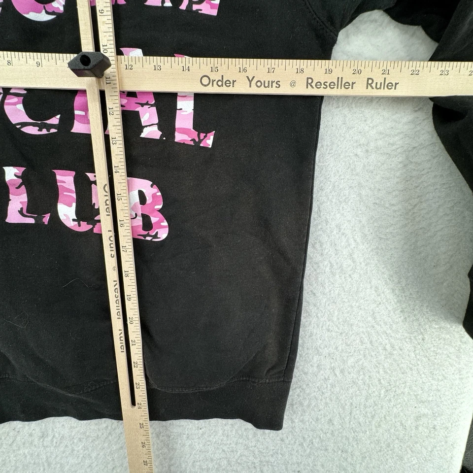 Sudadera con Capucha Anti Social Club Invicto Camuflada Negra Rosa Para Hombre Pequeña Algodón Foto 4 de 4