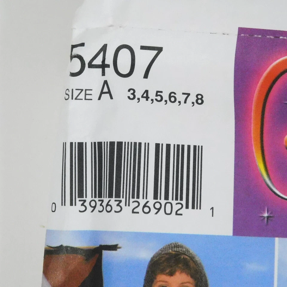 Simplicity Costume 5407 Kids Princess Knight Medival Sewing Pattern Sz 3-8 Uncut - Image 4 of 4